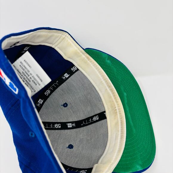 Vintage Toronto Bluejays Hat Cap Fitted Size 8 Blue 1993 World Series Side Patch - Picture 8 of 9